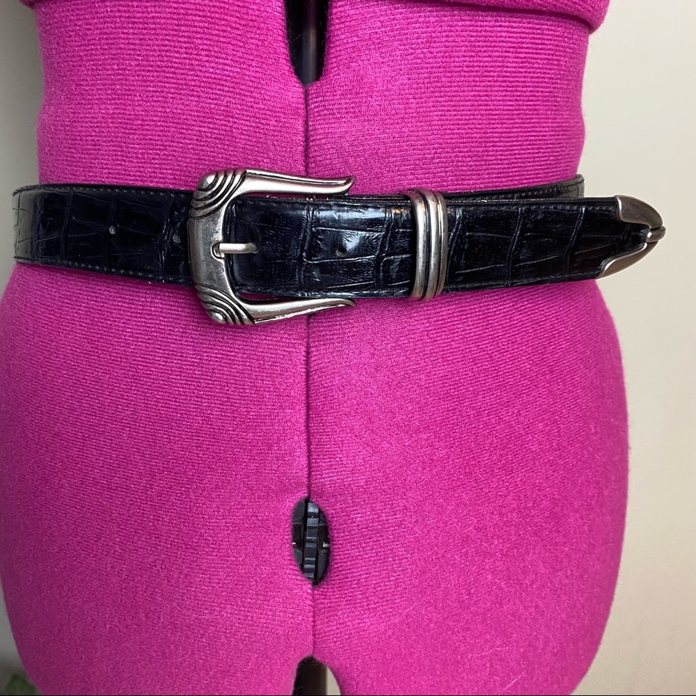 VTG Black Animal Pattern Belt
